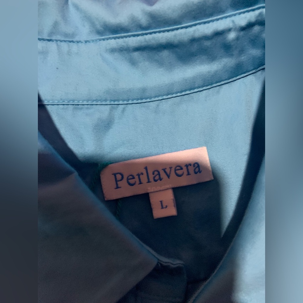 Perlavera Solid Chris Shirt Dress
$198.00 light blue logo Classic casual winter - Picture 8 of 14